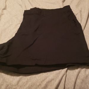 Size 18 black cotton/spandex shorts